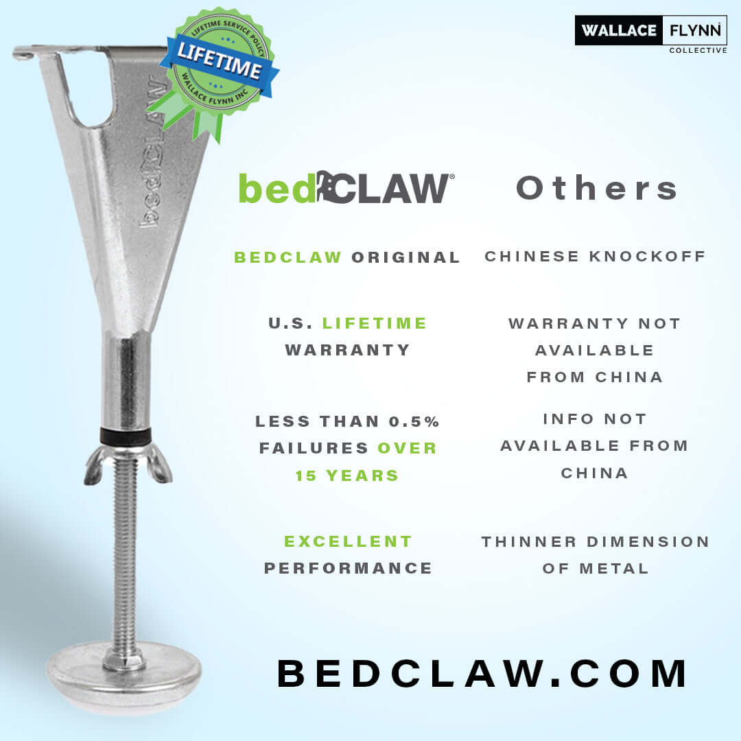 Latest Products 15.59 usd for bedCLAW Unibody Adjustable Height